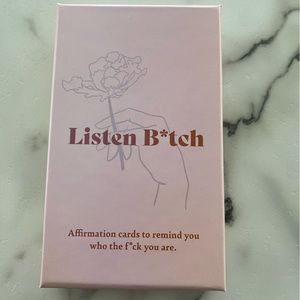 Listen B*tch Affirmation Cards